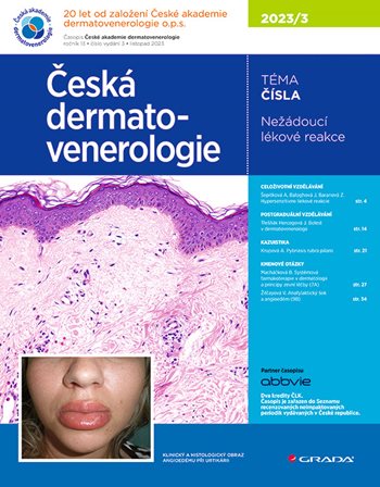 E-kniha: Česká dermatovenerologie 2023/3 od Hercogová Třešňák Jana