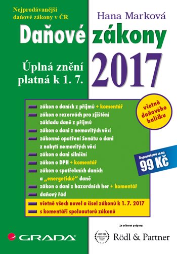 E-kniha: Daňové zákony 2017 od Marková Hana
