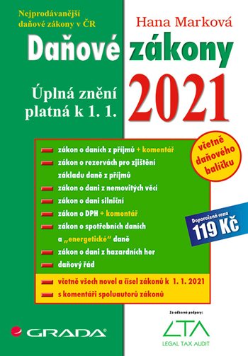 E-kniha: Daňové zákony 2021 od Marková Hana