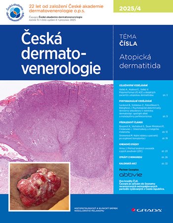 E-kniha: Česká dermatovenerologie 2025/4 od Hercogová Třešňák Jana