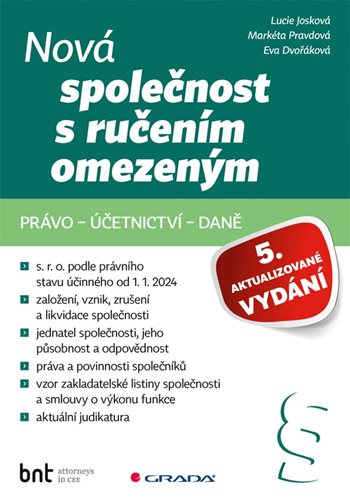 Kniha Nová společnost s ručením omezeným - právo – účetnictví – daně