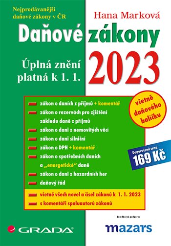 E-kniha: Daňové zákony 2023 od Marková Hana