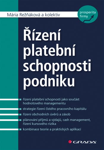 E-kniha: Řízení platební schopnosti podniku od Režňáková Mária