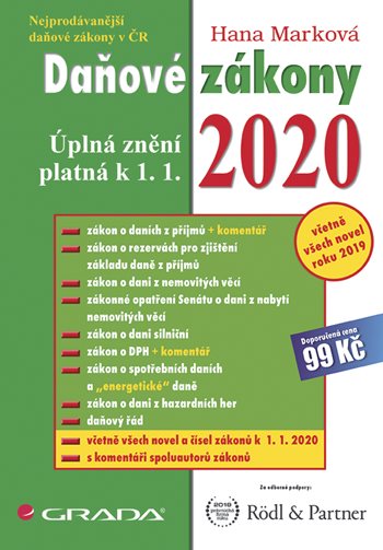 E-kniha: Daňové zákony 2020 od Marková Hana