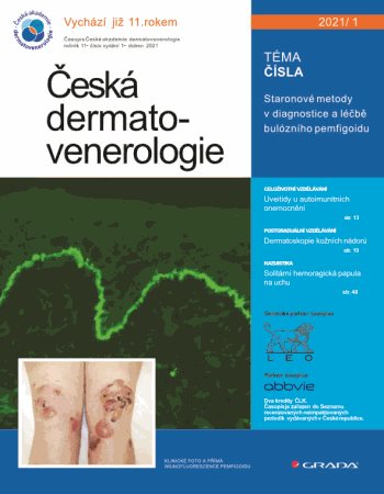 E-kniha: Česká dermatovenerologie 2021/1 od Hercogová Třešňák Jana