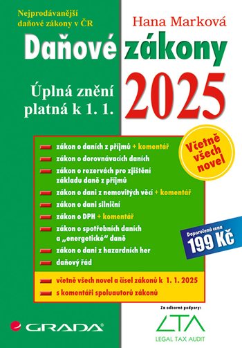 Kniha Daňové zákony 2025 - Úplná znění k 1. 1. 2025