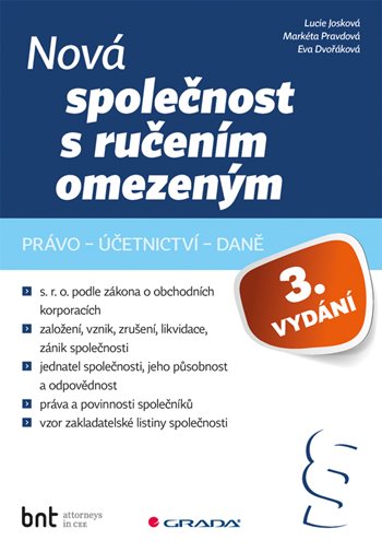 E-kniha: Nová společnost s ručením omezeným - 3. vydání od Josková Lucie