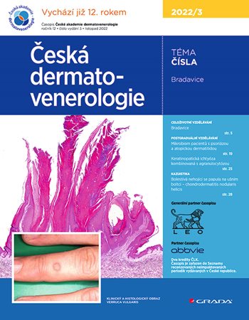 E-kniha: Česká dermatovenerologie 2022/3 od Hercogová Třešňák Jana