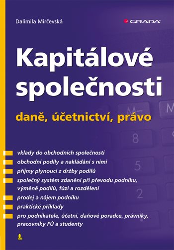 E-kniha: Kapitálové společnosti - daně, účetnictví, právo od Mirčevská Dalimila
