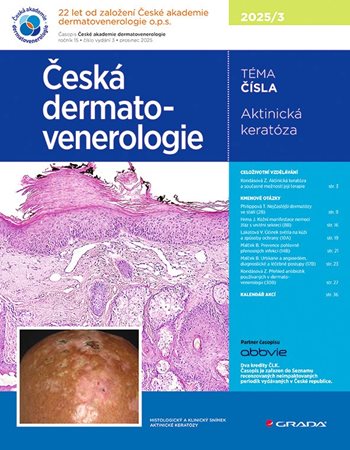 E-kniha: Česká dermatovenerologie 2025/3 od Hercogová Třešňák Jana